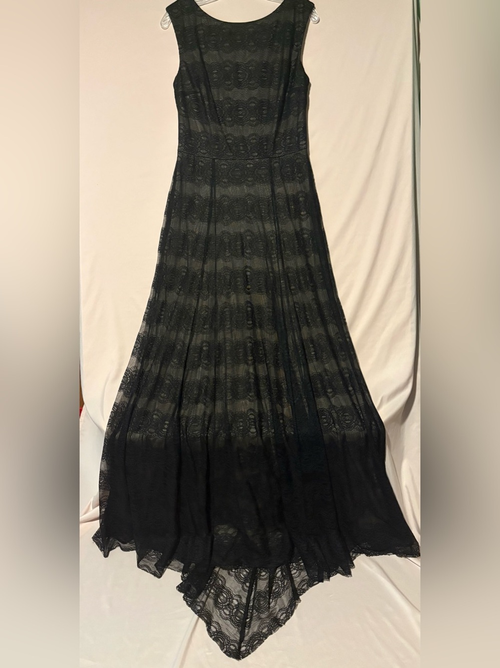 Vera Wang Lace Overlay Gown with Train